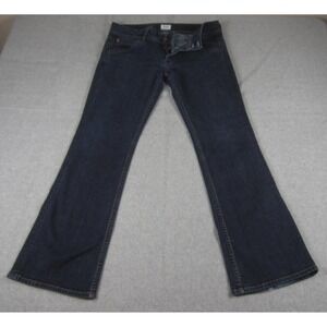 Hudson Jeans Womens 31x29 Dark Wash Blue Mid‎ Rise Bootcut Made in USA Denim